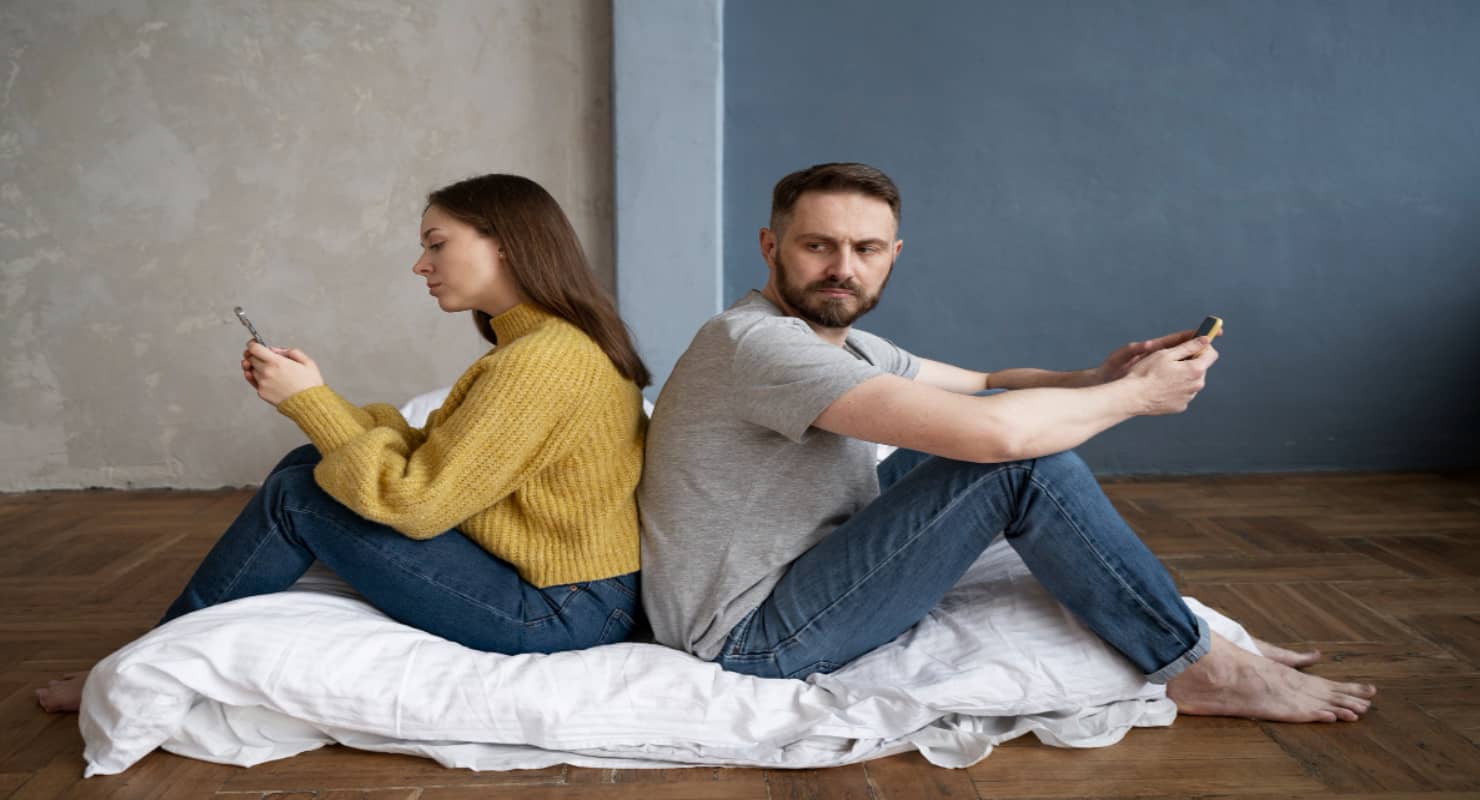 Couple having communication problems