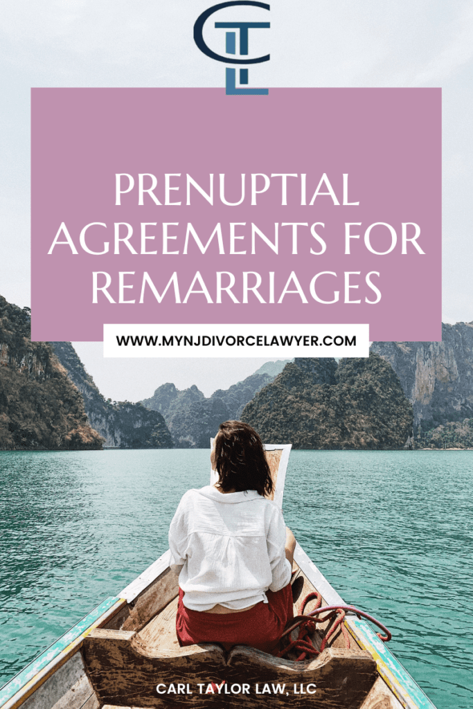 Setting sail on a second marriage will be smooth sailing with a prenuptial agreement. 